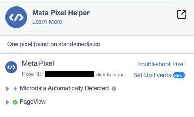 meta pixel helper